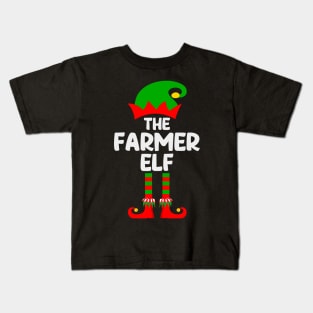 Farmer Elf Matching Family Group Christmas Party Pajama Kids T-Shirt